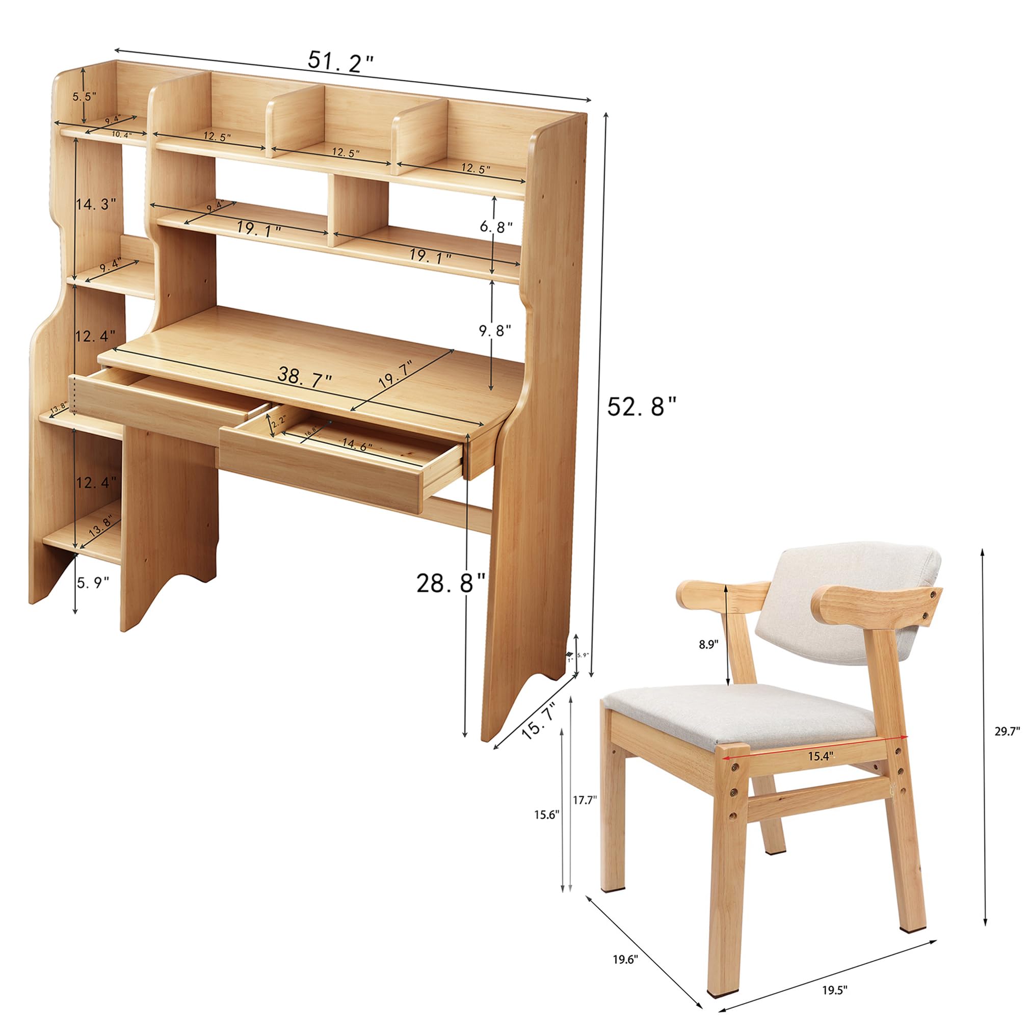 Amazon.com: BALANBO Kids Desk Kids Table and Chair Set with
